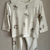 pijama bambú | 2 piezas osos jugando polo